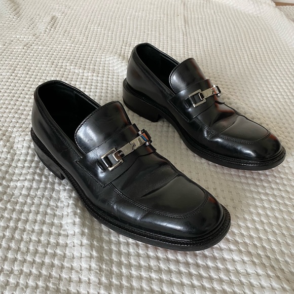 Vintage Men’s Gucci Horsebit Square Toe Loafers - Picture 1 of 12